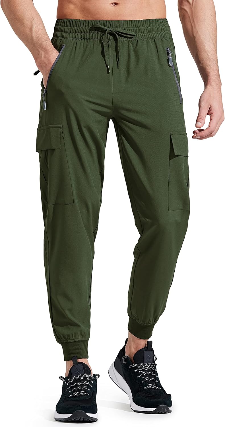 Libin Men's Lightweight Joggers for Quick Dry Hiking and Travel
