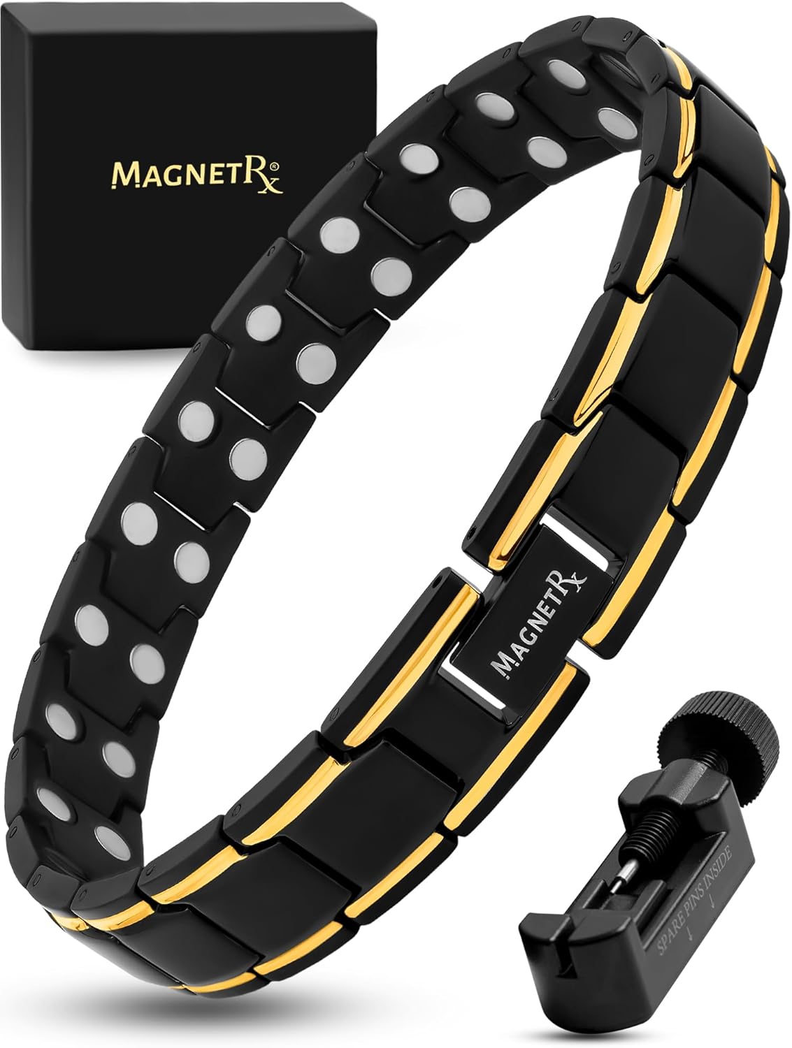 MagnetRX Ultra Strength Magnetic Bracelet for Pain Relief
