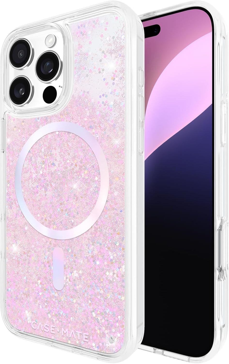 Case-Mate Soap Bubble iPhone 16 Pro Max Case with Glitter Design