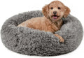 Calming Donut Dog Bed 30in Round for Medium/Small Dogs - Cozy Nest