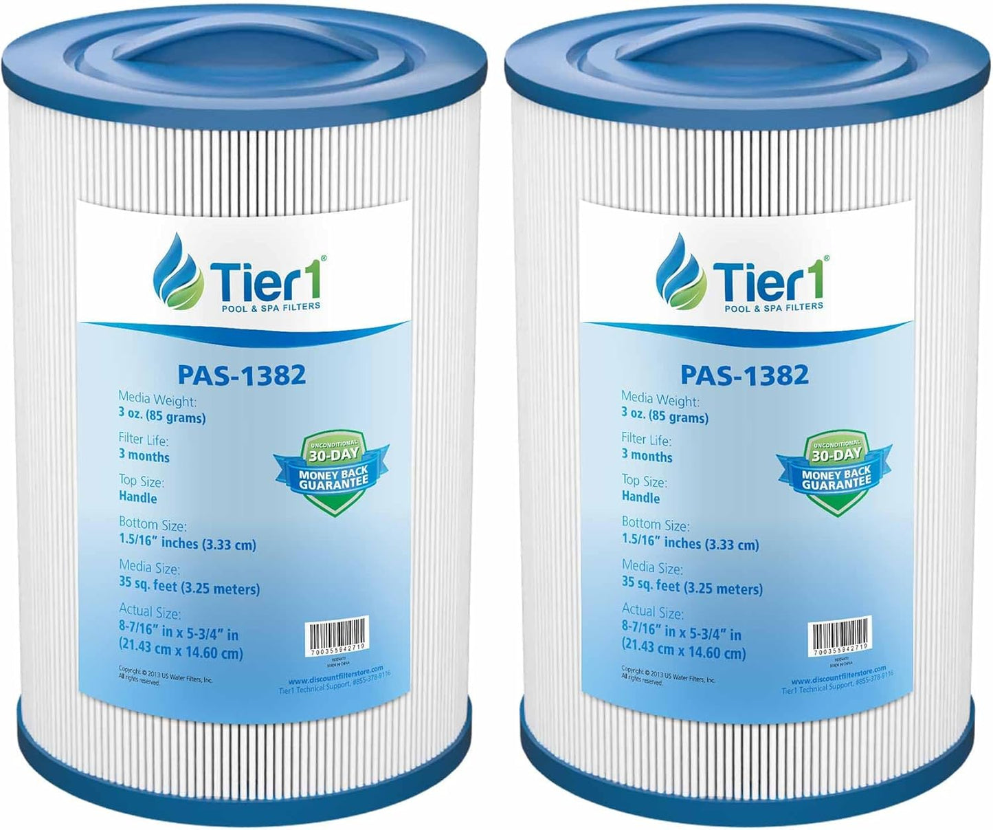 Tier1 Replacement Spa Filter 2 Pack for Maax Spas - High Flow
