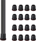 16 Pcs Chair Leg Floor Protectors 1 in Silicone with Felt Pads
