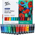 Mont Marte Acrylic Paint Set 24 Colours 36ml 2 PACK - Versatile Craft