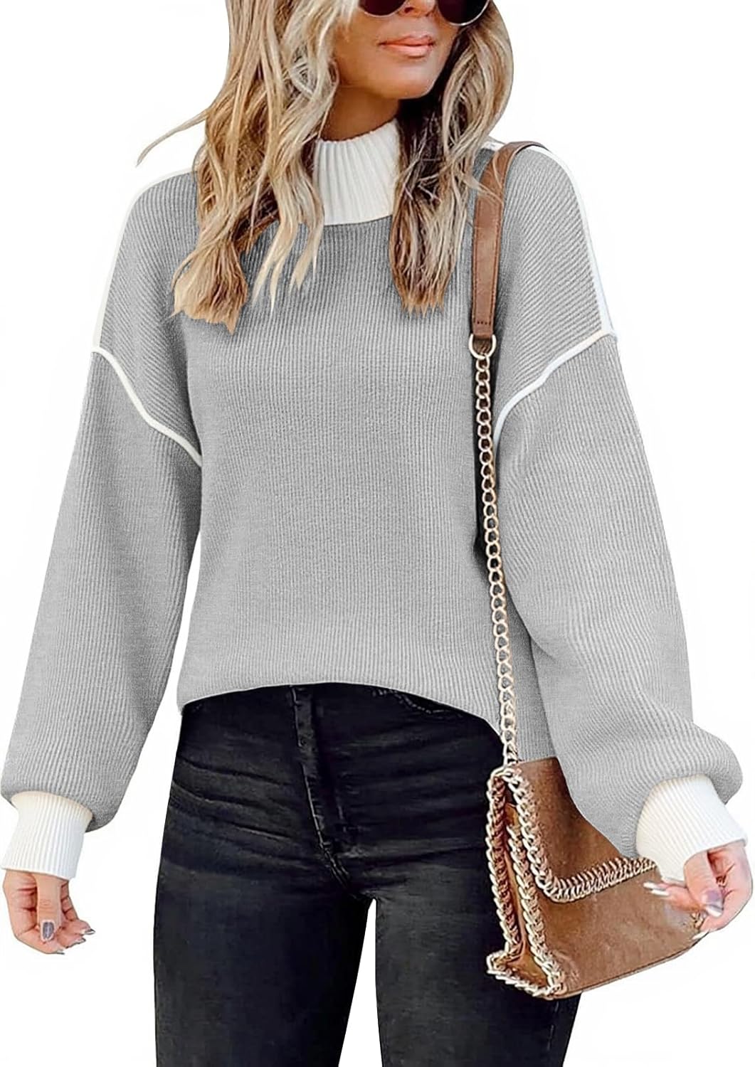 Stylish ECOWISH Women Fall Pullover Sweater for Every Occasion