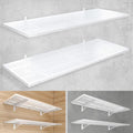 2-Pack Heavy Duty Garage Wall Shelves 1.5x4 ft - 500 lb Load