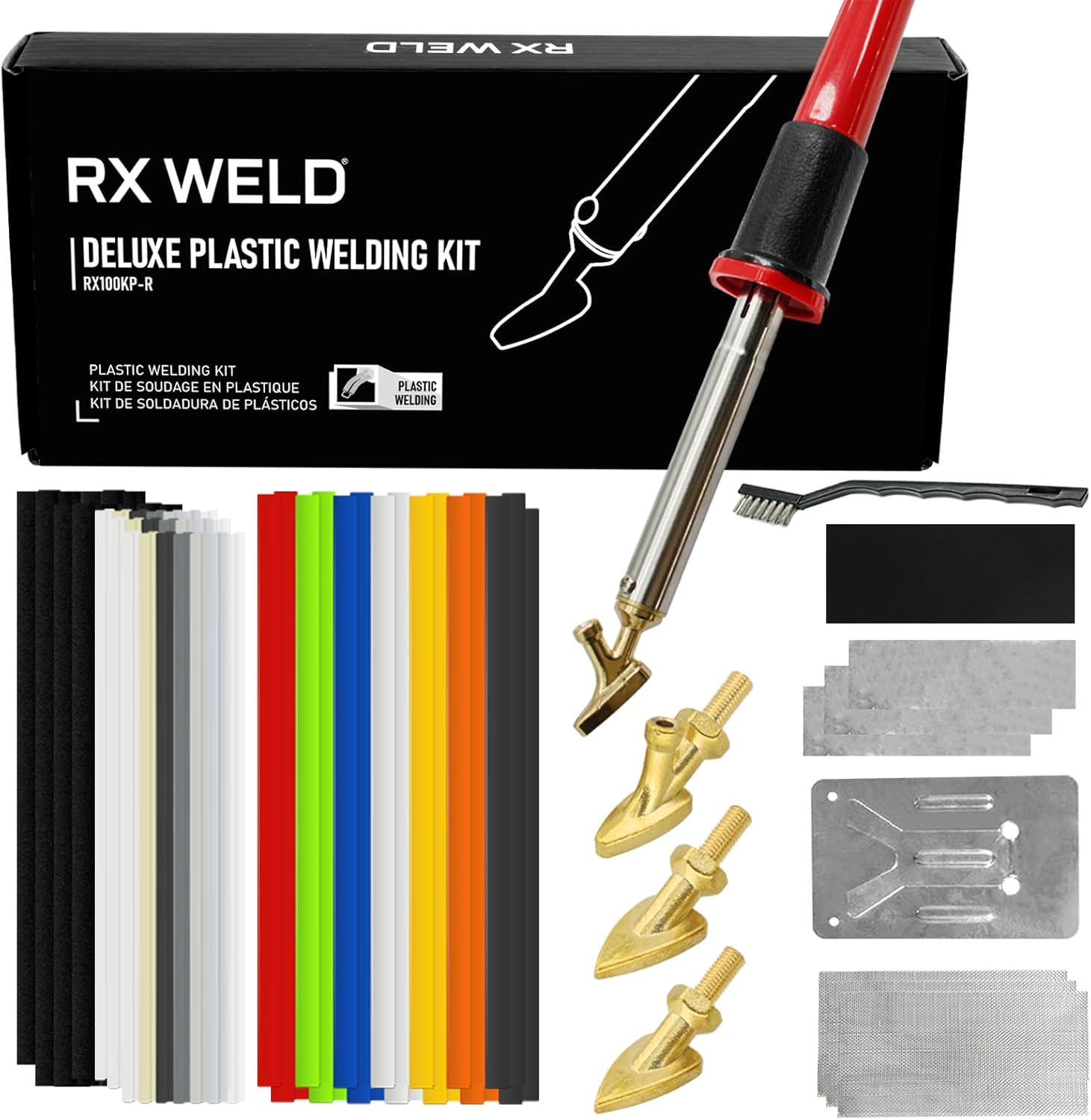 RX WELD Deluxe Plastic Welding Kit for Automotive Repairs