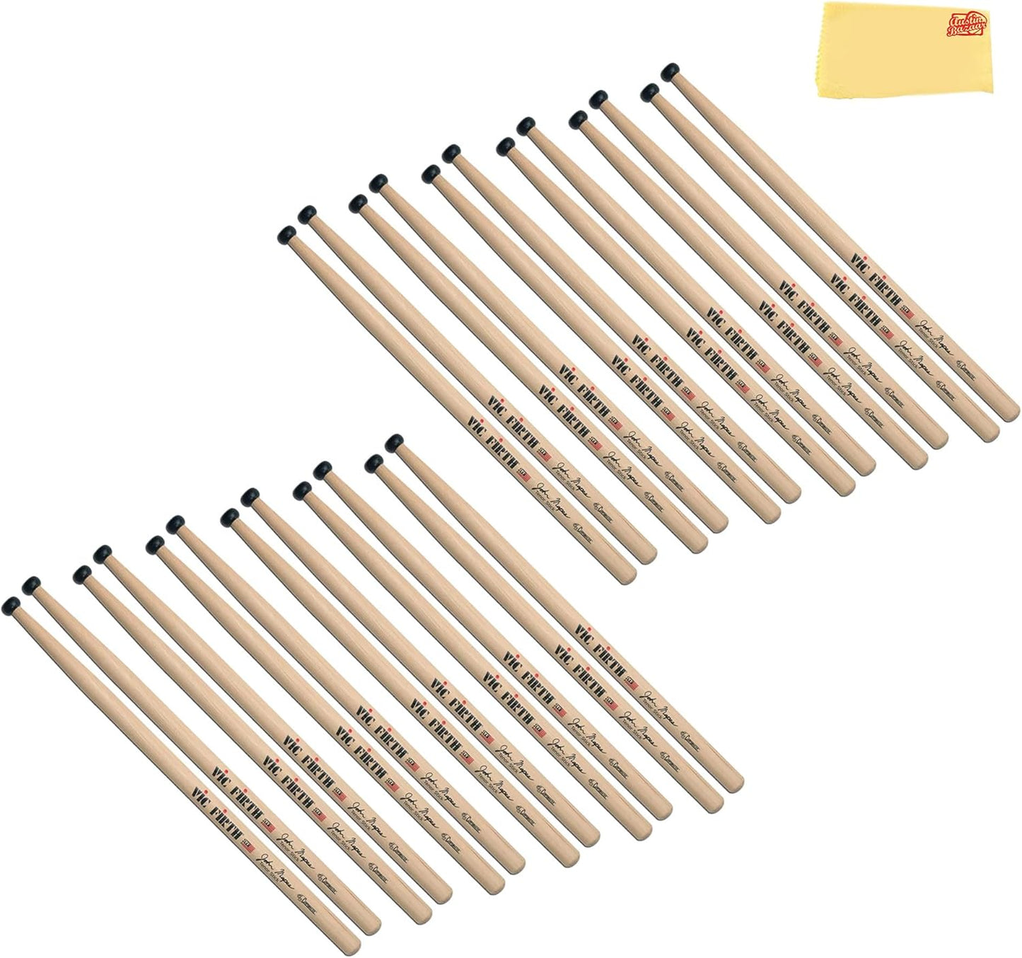 Vic Firth John Mapes Multi-Tenor Drumsticks - 12-Pack Bundle
