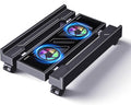 Adjustable Computer Tower Stand with Cooler Fan and Light - Mobile CPU