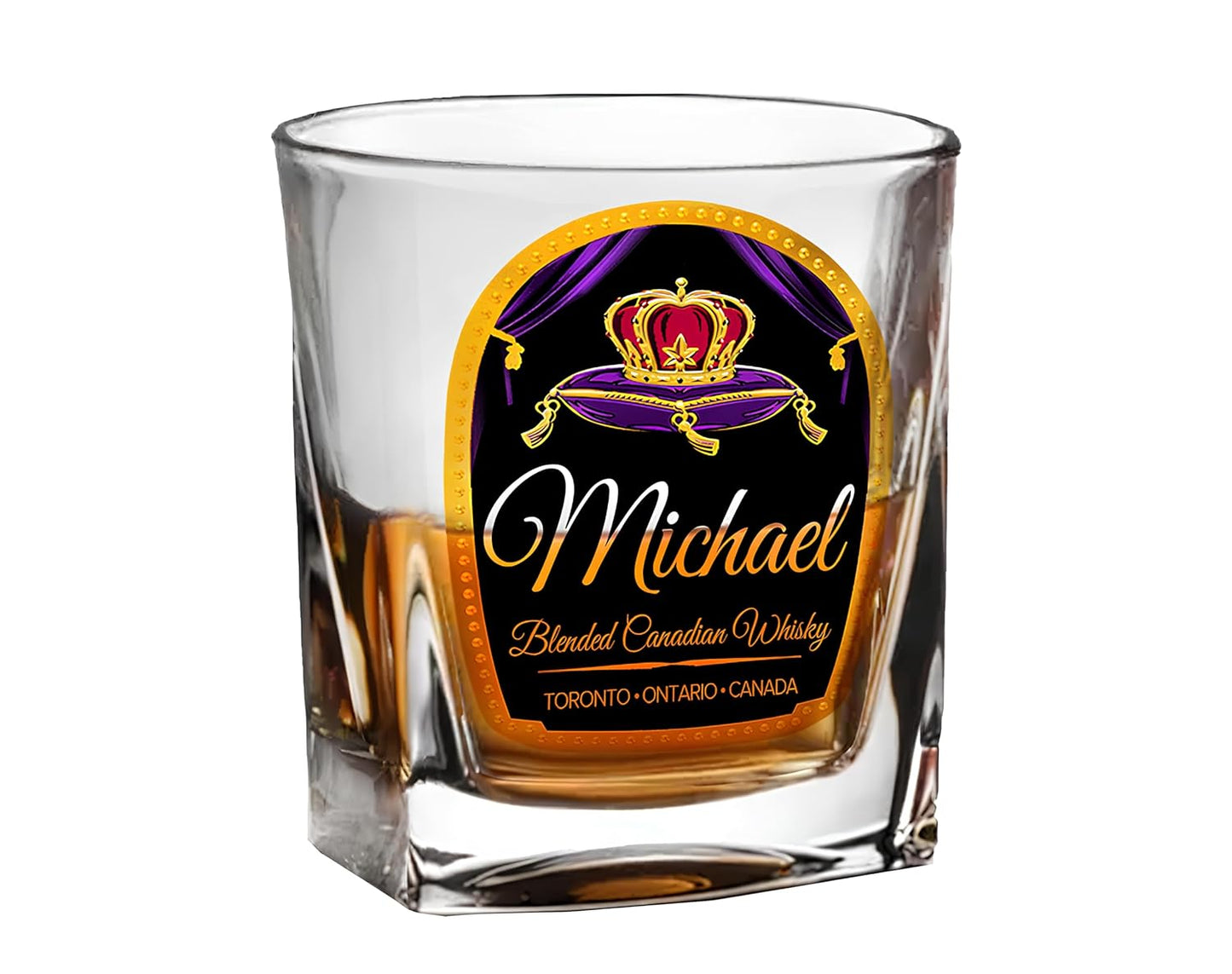 Personalized Crown Whiskey Glasses Set of 2 for Every Occasion