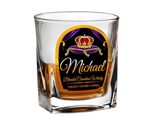 Personalized Crown Whiskey Glasses Set of 2 for Every Occasion