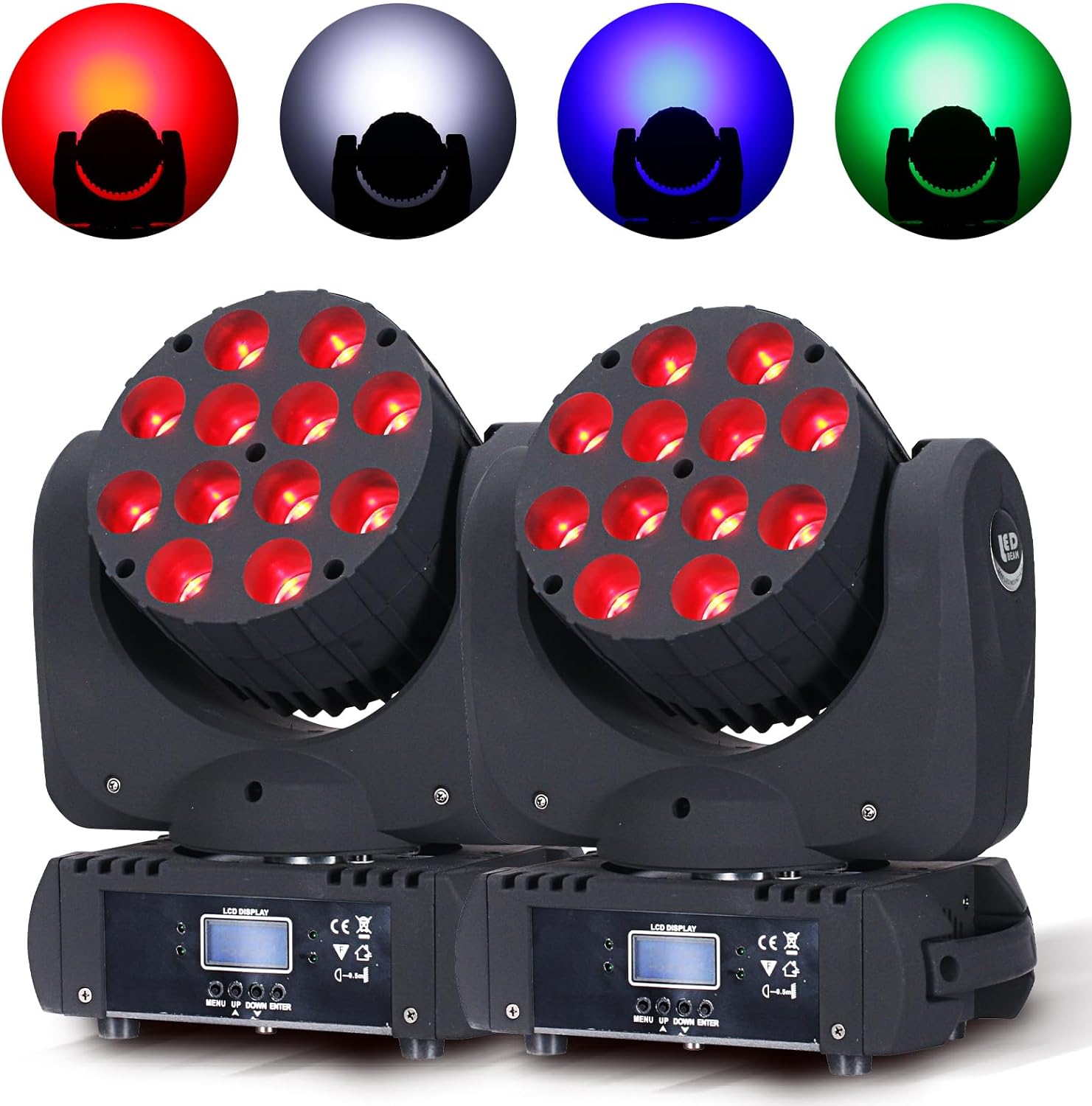 Moving Head Light Beam Wash 12x12W LED Stage Lighting for Events