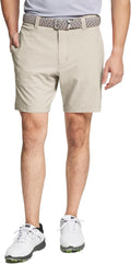 Mens Heather Golf Shorts 7 in or 9 in Flat Front - Lightweight Comfort