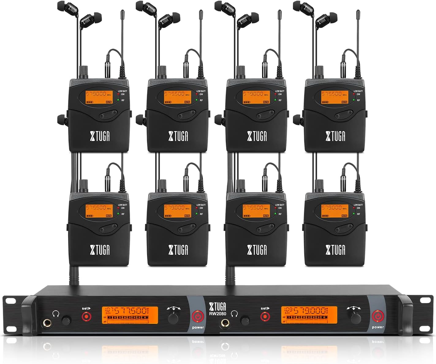 XTUGA RW2080 Wireless In Ear Monitor System for Musicians