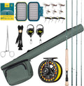 Fly Fishing Rod Combo Starter Kit 8wt 9ft - Ready Travel Set