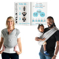 Original Baby K'tan Cotton Baby Carrier - Pre-Wrapped Hands-Free (Up