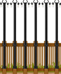 5Ft String Light Poles for Outdoor Use - Heavy Duty Metal Stands