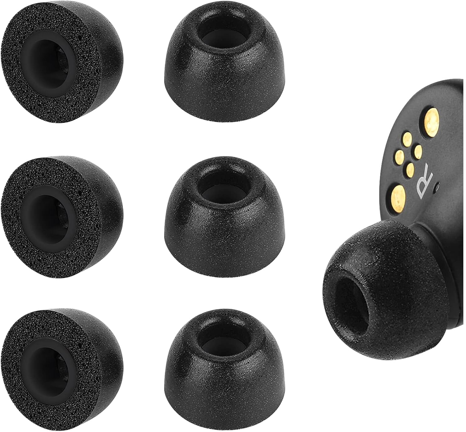Geekria Memory Foam Ear Tips for Noise Blocking