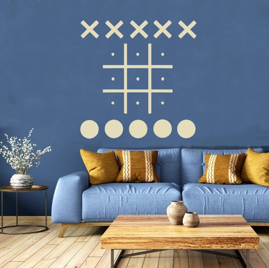 Magnetic Tic Tac Toe Wall-Mount Game for Kids and Adults Fun