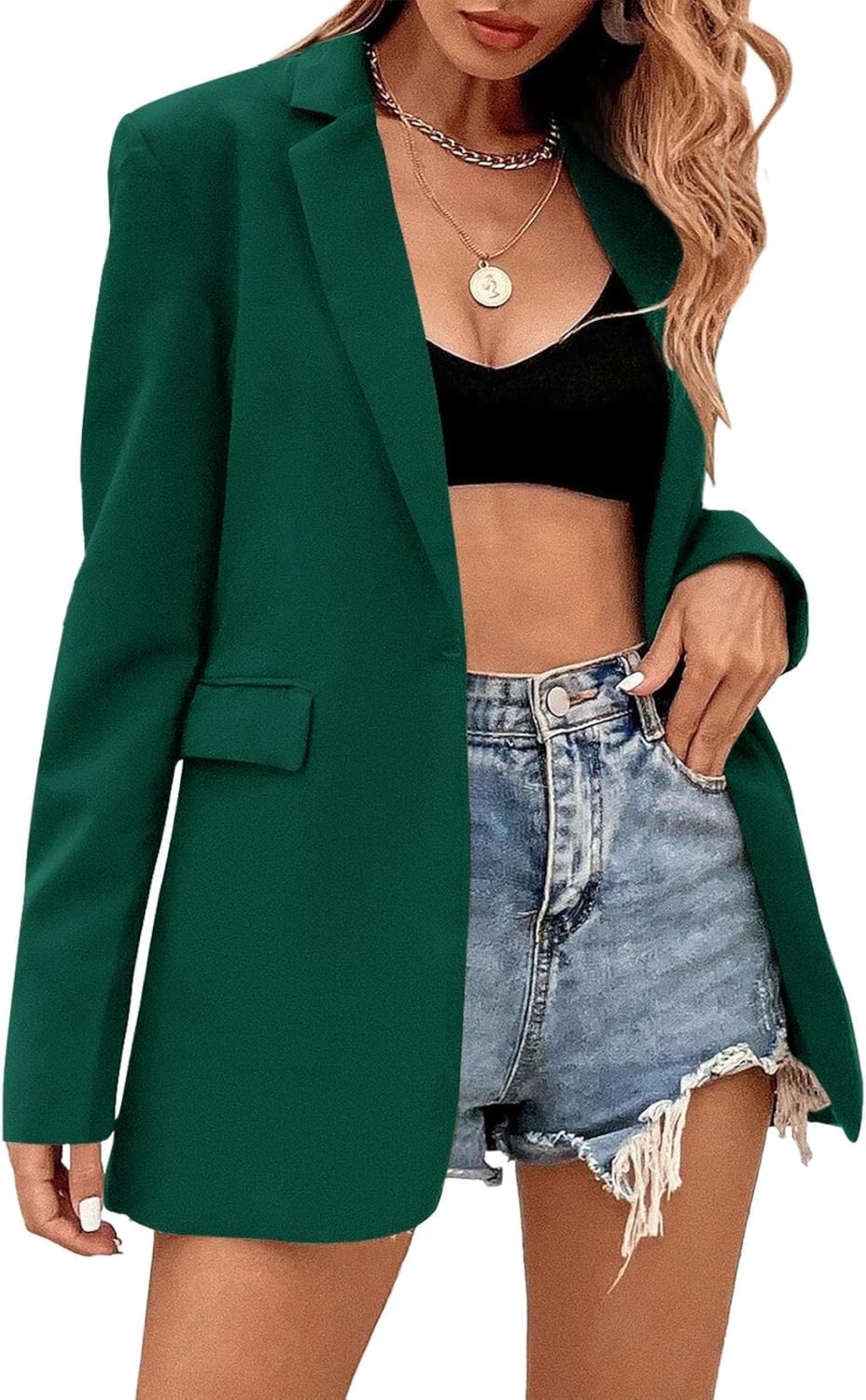 Febriajuce Women's Casual Long Sleeve Blazer Suit Jacket Review