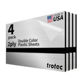 Trotec Laser Engraving Acrylic Sheet with Metallic Finish for Cutting