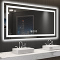 LOAAO 55x30 LED Bathroom Mirror with Lights - Dimmable Backlit