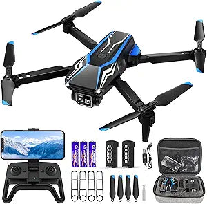 Dazlen Drone with Camera for Adults - 1080P FPV Foldable Fun