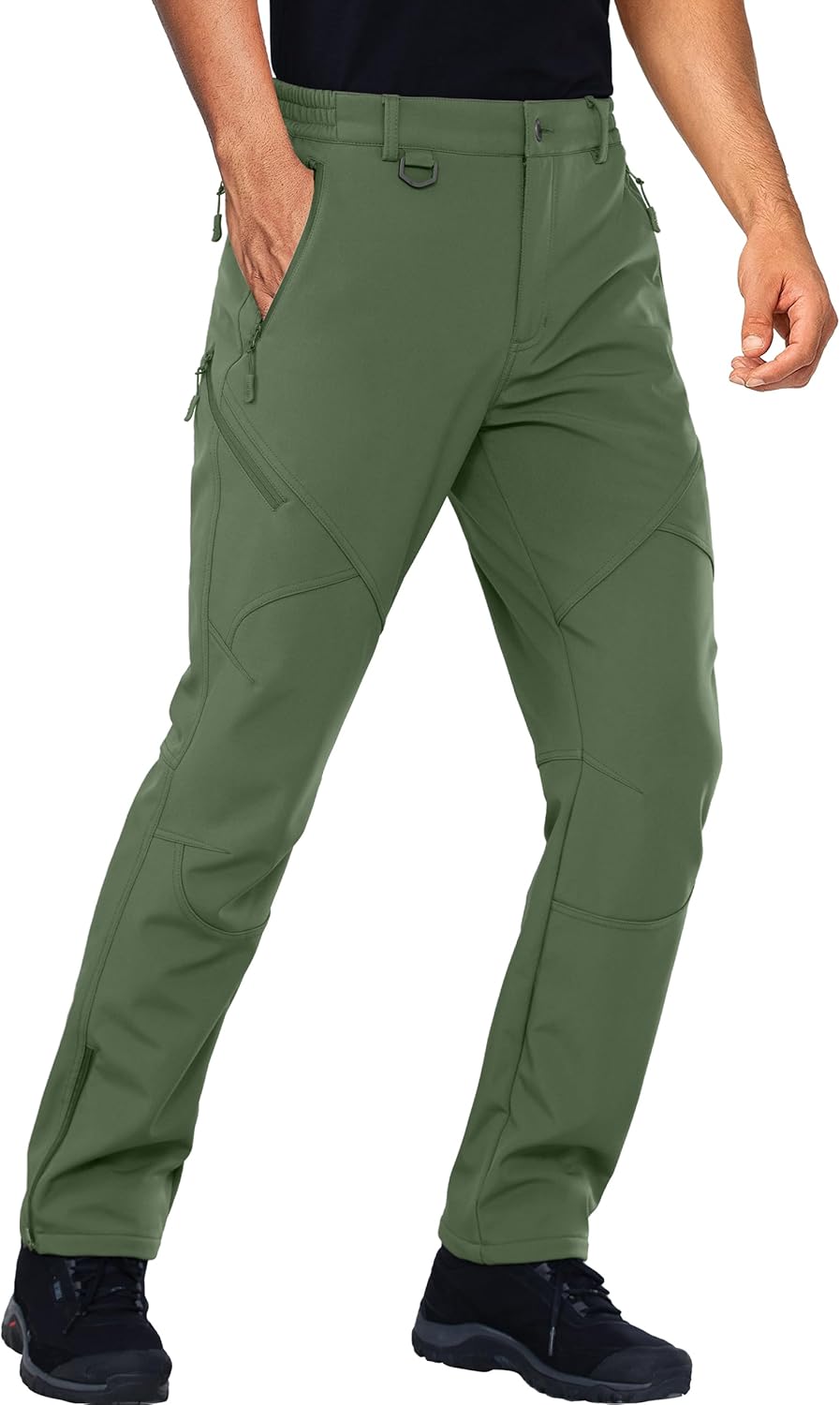 Stlight Mens Snow Ski Pants for Winter Hiking with Zipper Pockets