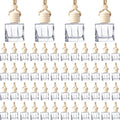 Hanging Car Diffuser Bottles 200 Pack - Clear 10ml Cube Glass Bottles