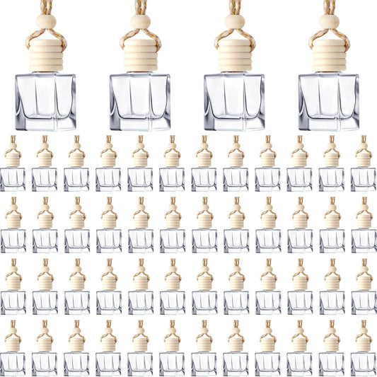 BBTO 200 Pcs Hanging Car Diffuser Bottles for Aromatherapy