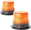 BooYu Amber Warning Beacon Light 2-Pack - Portable Rechargeable LED