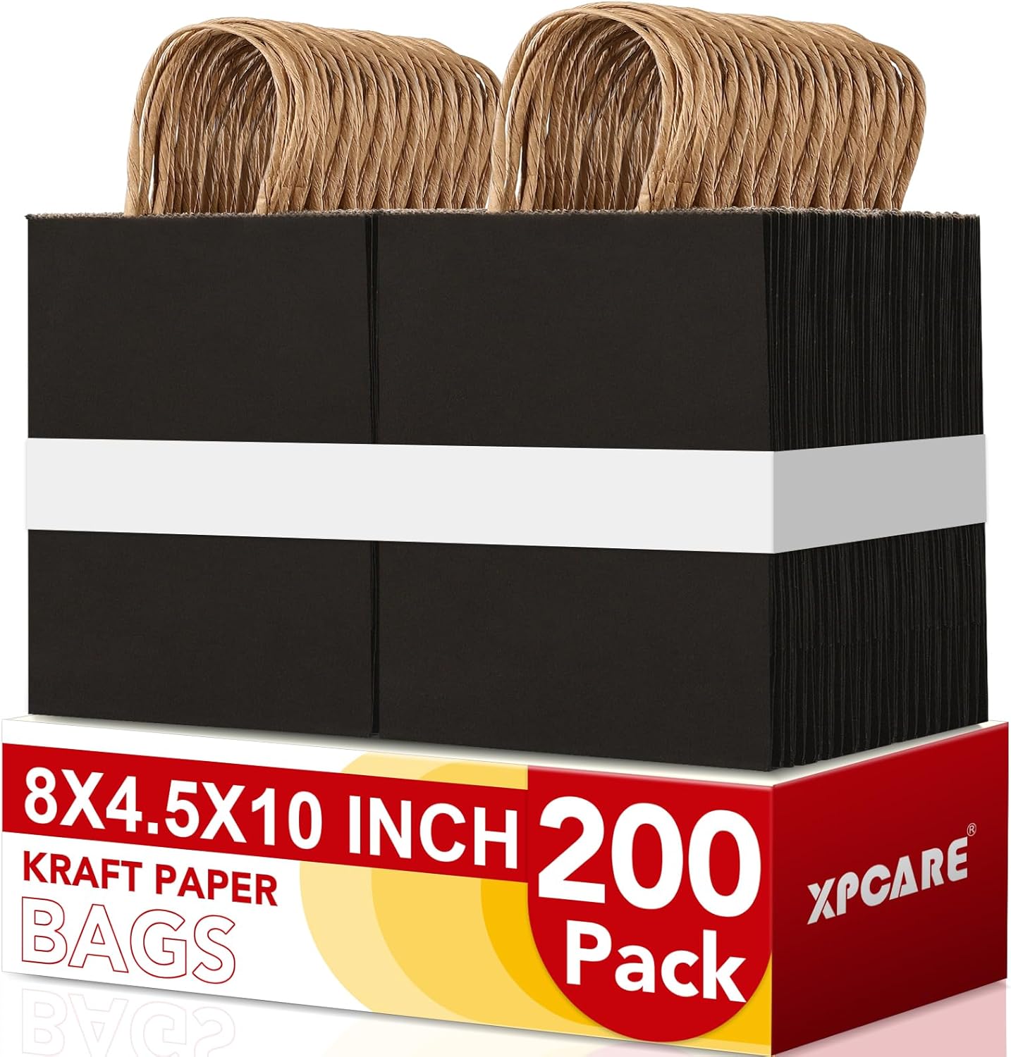 XPCARE 200Pack Paper Bags for Gifts, Shopping, and Parties