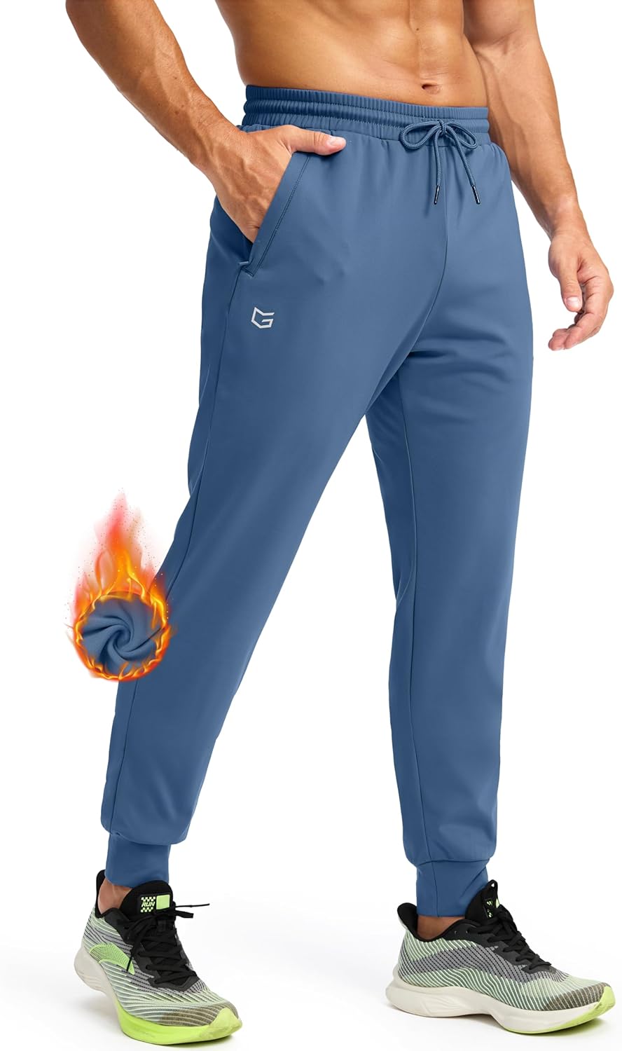 G Gradual Men's Fleece Joggers for Winter Workouts and Comfort