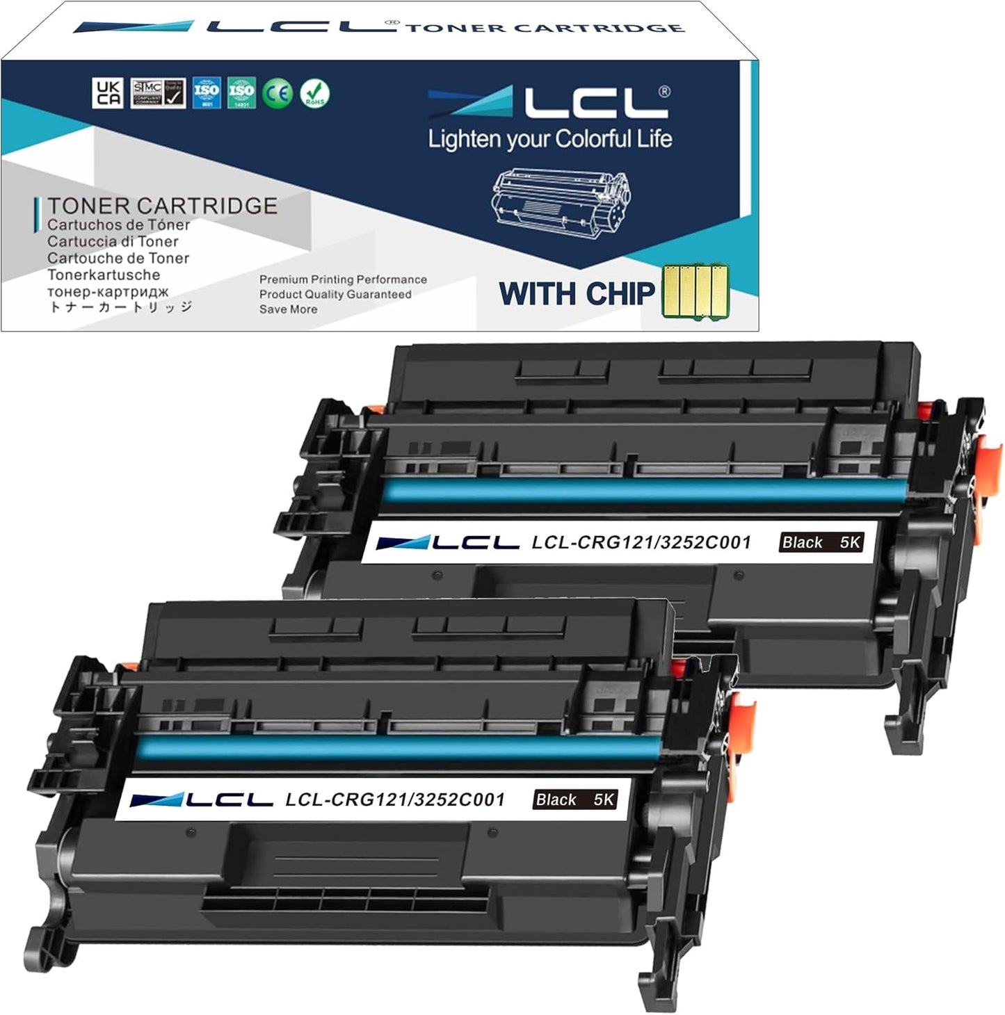 High Yield Black Toner Cartridge Replacement for Canon Printers