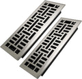 4x14 in Heavy Duty Walkable Floor Register 2 Pack - Satin Nickel