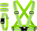 Reflective Vest Reflective Glow Belt with 2Pack Reflector Armbands