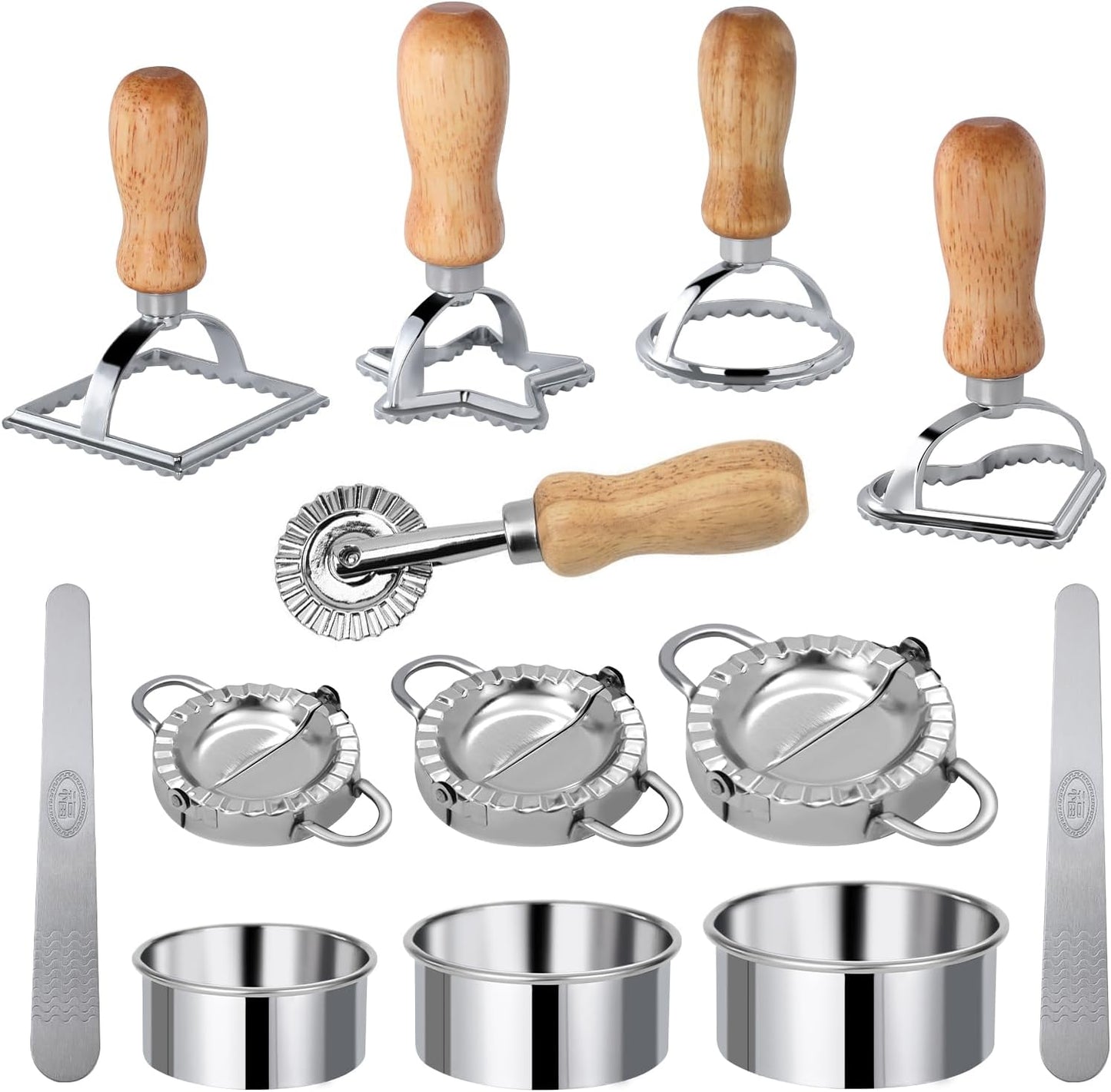 Upgrade Your Pasta Game with 14-Pcs Ravioli Cutter Set by DI QIU REN