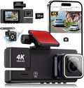 3 Channel Dash Cam 4K Front and Rear - 360 Car Protection