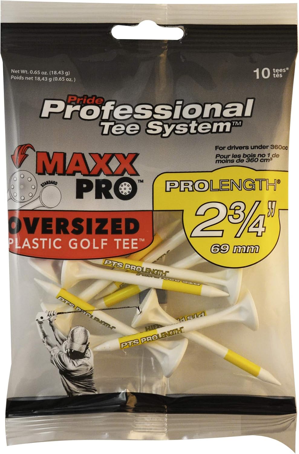 Ultimate Precision: Pride PTS MaxxPro Golf Balls - 10ct