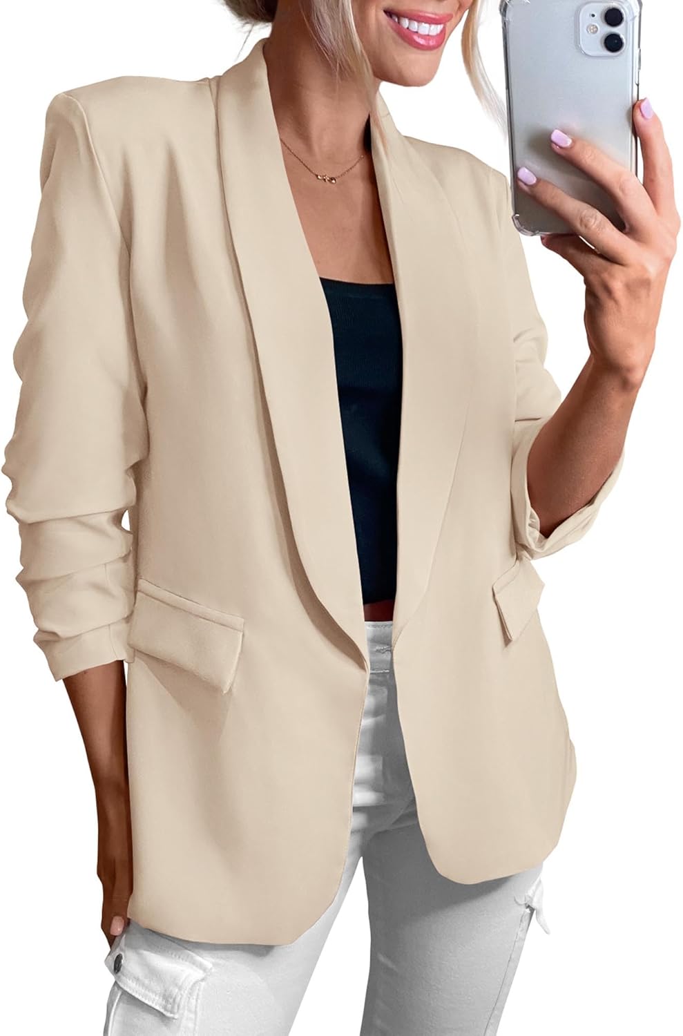 KIRUNDO Womens Blazer for Business Casual Style and Comfort