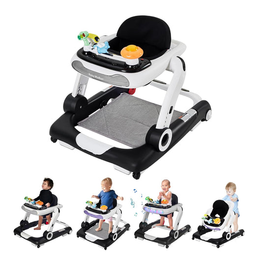 5-in-1 Baby Walker with Music and Lights for Active Babies