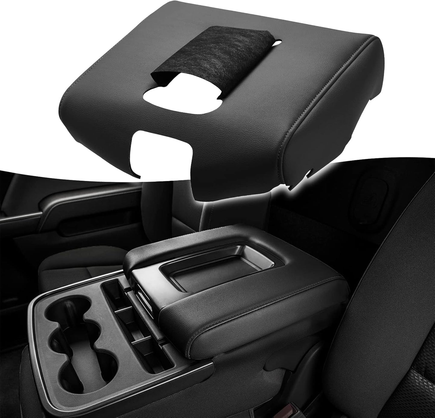 KBH Auto Center Console Cover Replacement for Chevy Silverado