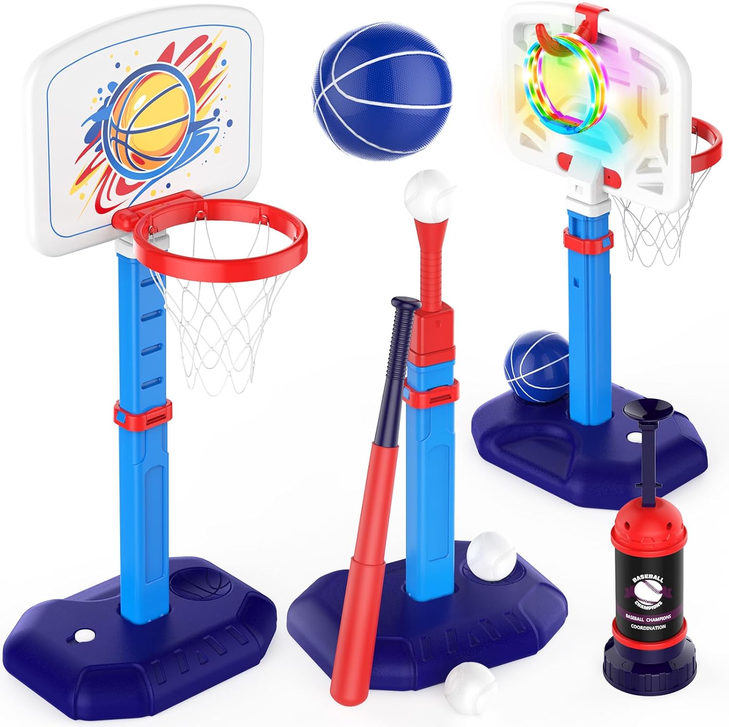 Ultimate Kids Sports Fun Set - Blue&Pink