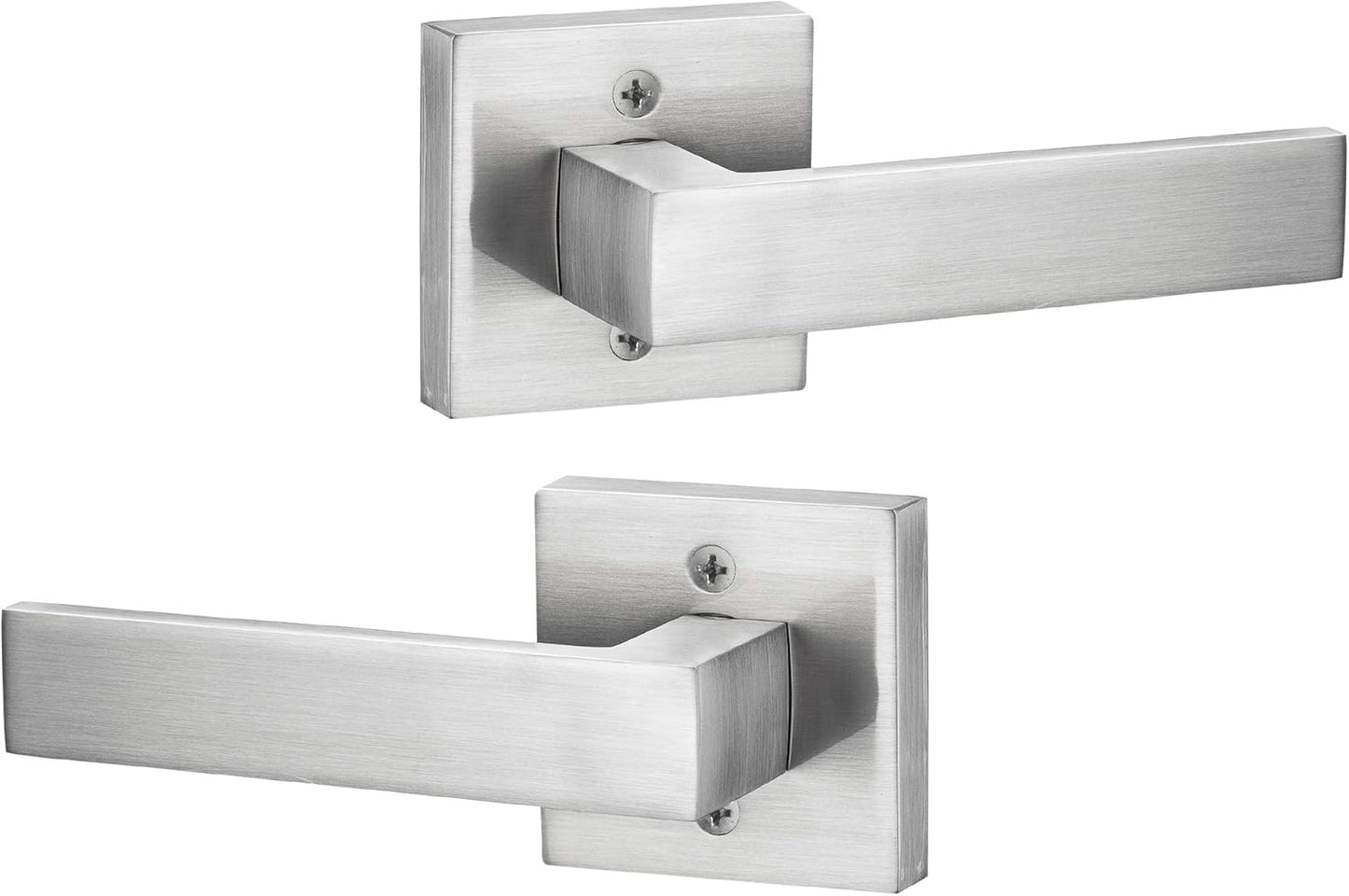 Contemporary Square Dummy Lever Door Handle Pack of 2 Heavy Duty
