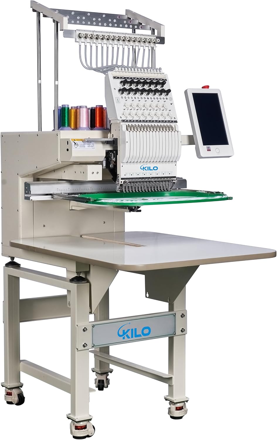15-Needle Embroidery Machine: Laser Positioning for Precision