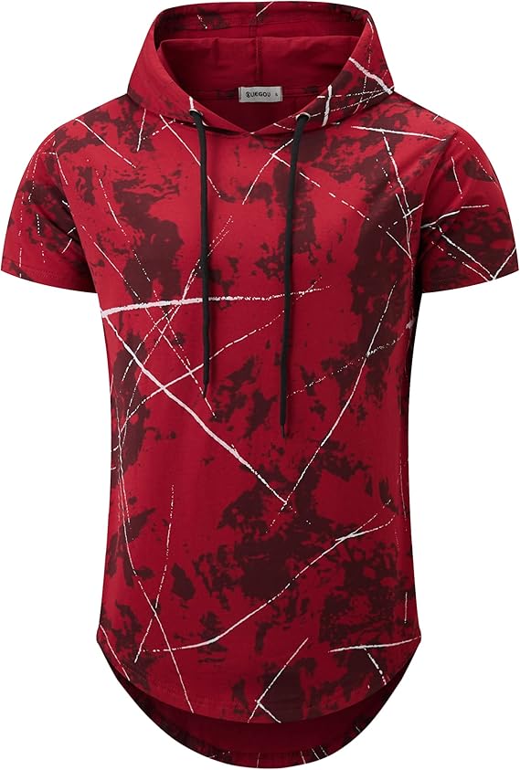 KLIEGOU Men's Hipster Hip Hop Hoodie Graphic Print T-Shirt Review