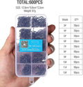 DONQL Bait Holder Hooks 600pcs Barbed Fishing Hooks Kit - Durable