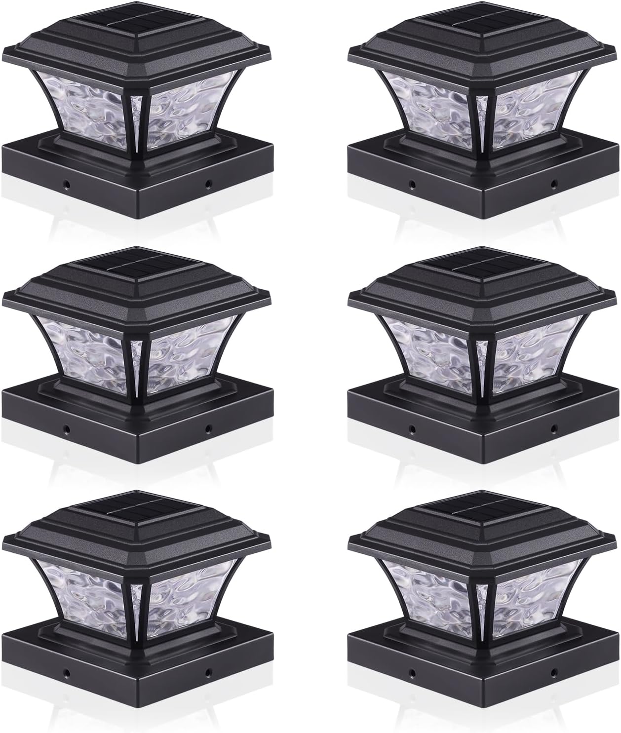 Solar Post Cap Lights for 3.6x3.6 to 5x5 Posts - 9 Colors