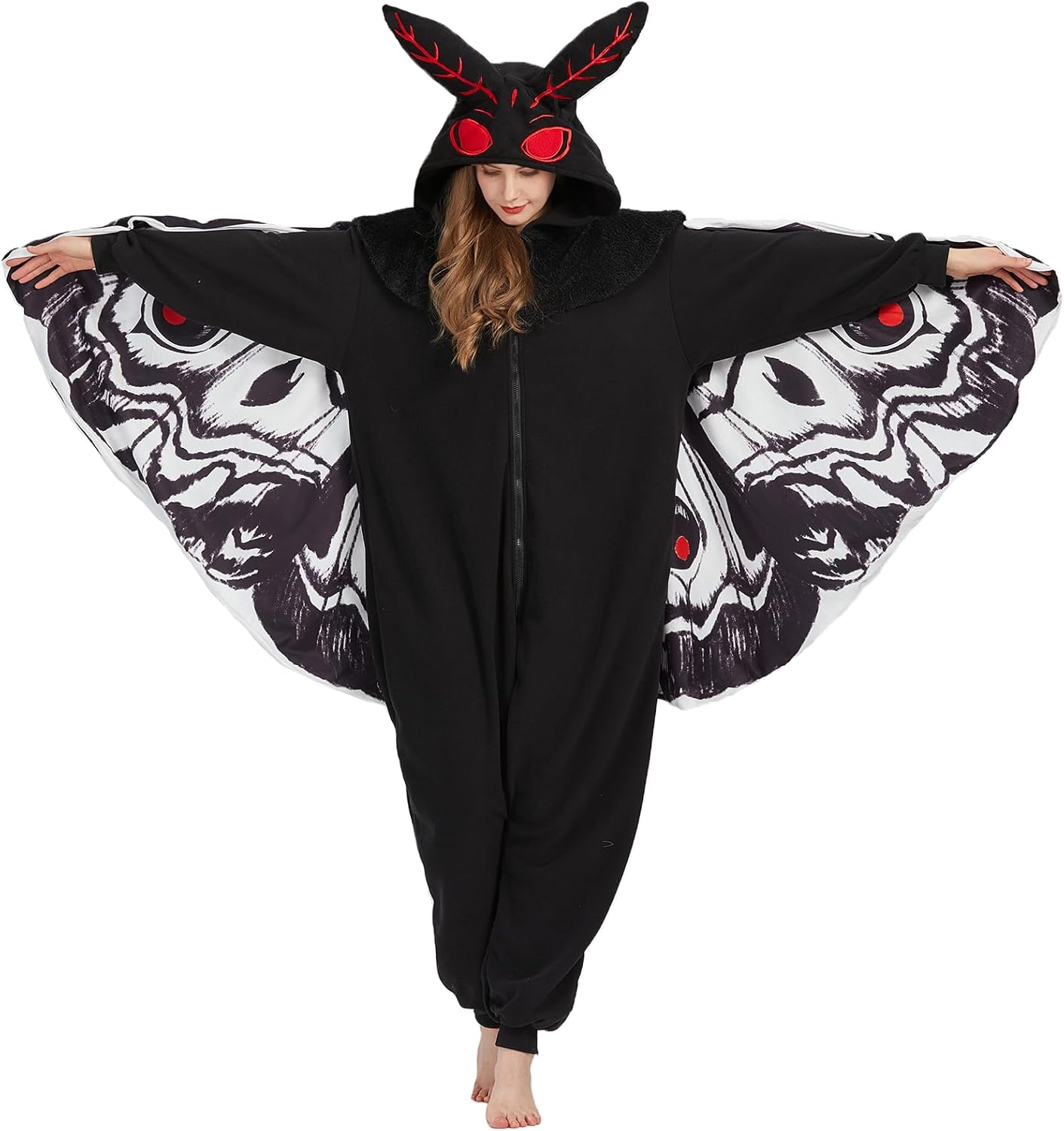 Mothman Onesie Pajamas for Adults - Perfect for Halloween Fun
