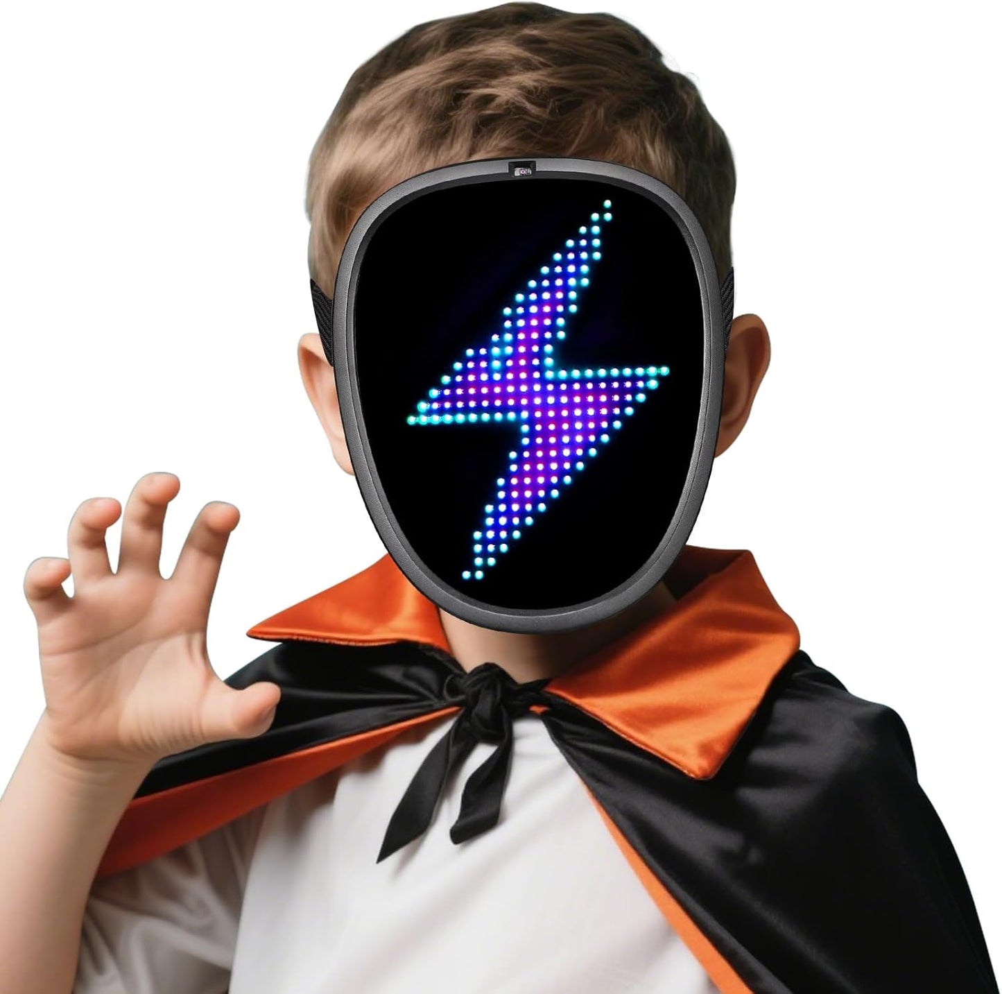 Halloween LED Mask for Kids - Light Up Costume Fun