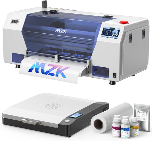 Fast Print A3 XP600 DTF Printer, LED Touch Screen, White Ink, 2 Yr Ink